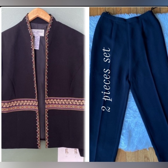 Womens Jessica Howard Sz 14P beautiful business pants set - Picture 2 of 15